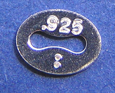  sterling silver 4.5mm x 3.5mm stamped 925 bracelet/pendant quality link 