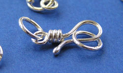  sterling silver (stamped 925) 12mm hook with 2x 5mm jump rings 