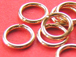  gold filled 14/20 6mm, 20 gauge (approx 0.81mm) closed jump ring 