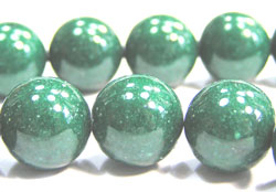  --CLEARANCE--  green mountain jade (dolomite marble) 12mm round bead 