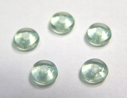  venetian murano pale green glass 4mm rondelle bead  *** QUANTITY IN STOCK =260 *** 
