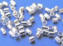  <2.8g/100> silver plated, nickel free, 2mm crimps, ID 1.5mm, beadalon size #3 