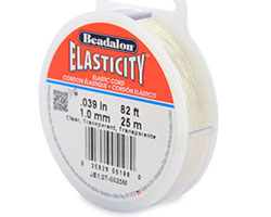  25 meter spool clear 1mm beadalon elasticity elastic beading cord 