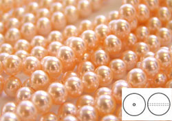  swarovski 5810 peach 4mm pearl bead (100ps) 