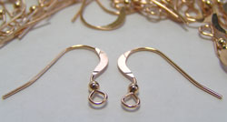  pair(s) ROSE GOLD FILL 20mm shank, 22 gauge (0.64mm wire), ball earwires 