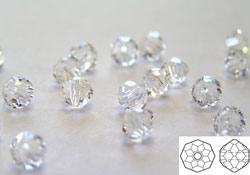  swarovski 5309/1 4mm crystal bicone bead, no longer being made by swarovski, a rare find and quantities are therefore limited 
