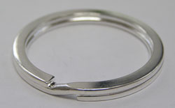  silver plated 30mm keyring 