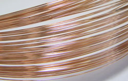  ROSE GOLD FILL (14/20) 24 gauge wire, half hard - sold in feet 