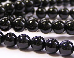  string of onyx 6mm round beads - approx 63 per string 