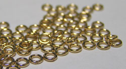  gold fill 3mm diameter, 22 gauge (approx 0.64mm) closed jump ring 
