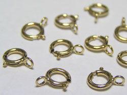  gold filled 14/20 5.5mm round trigger clasp, ring to attach is closed 