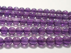  string of amethyst 4mm round beads - GRADE AA+ - approx 97 beads per string 