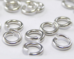  <10.4g/100> sterling silver 5mm diameter, 18 gauge (approx 1mm) open jump ring 
