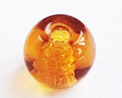  venetian amber glass 4mm round bead *** QUANTITY IN STOCK = 2922** 