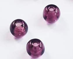 venetian amethyst glass 4mm round bead *** QUANTITY IN STOCK = 4192 *** 