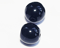  venetian jet black glass 6mm round bead *** QUANTITY IN STOCK = 840** 