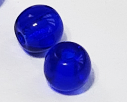  venetian sapphire blue glass 4mm round bead *** QUANTITY IN STOCK = 3990 *** 