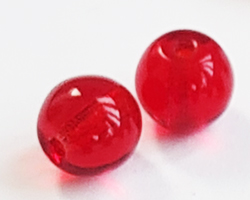  venetian ruby red glass 6mm round bead *** QUANTITY IN STOCK = 840** 