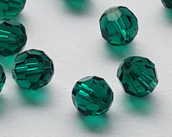  swarovski 5000 5mm emerald round bead 