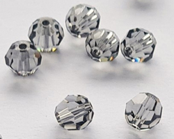  swarovski 5000 5mm black diamond round bead 