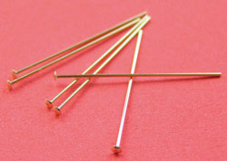  14k gold filled (14/20), 24 gauge (approx 0.5mm thick), 40mm headpin 