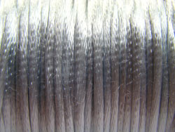  meter silver rattail - tightly woven multistranded satin - approx 1.5mm thick - sold per meter 