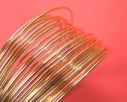  wire diameter 0.8mm, length 6 meters, gold plated round copper wire 