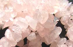  string of pale rose quartz chip beads - total length 78cm (32 inch) 