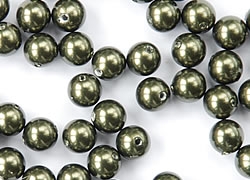  swarovski 5810 dark green 3mm pearl bead (200ps) 
