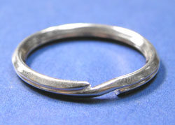  sterling silver 20mm external diameter keyring 