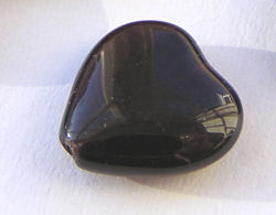  czech glass 10mm x 9mm x 4mm garnet heart bead (25ps) 