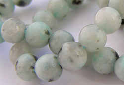  string of sesame jasper 6mm round beads - approx 66 per string 
