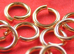  gold filled 14/20 6mm, 18 gauge (approx 1mm) open jump ring (saw cut) 