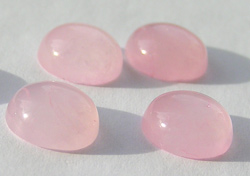  --CLEARANCE-- very light pink, almost white, rose quartz 10mm cabochon  