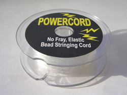  25 meter spool clear 1mm powercord elastic beading cord 