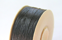  64 yard bobbin black Nymo nylon 0.3mm (nymo size D) beading thread 