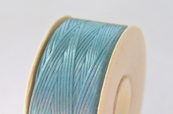  64 yard bobbin turquoise blue Nymo nylon 0.3mm (nymo size D) beading thread 