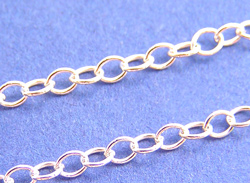  cm's - SOLD IN METRIC LENGTHS - sterling silver 1.7mm oval link cable chain - takes a 0.8mm diameter jumpring 