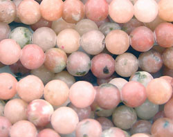  string of pink lepidolite 6mm round beads - approx 70 per string - matt finish 