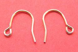  pair(s) gold filled 14/20 12mm long x 8mm plain earwire 