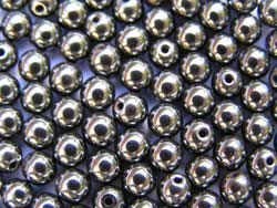  string of gunmetal hematite, AA grade, 4mm round beads - approx 100 per string 