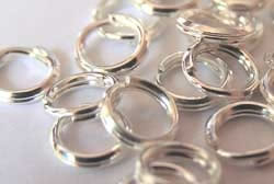  <9g/100> sterling silver 5mm split ring jump ring 