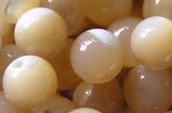  natural mother of pearl 6mm round bead 