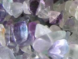  string of fluorite chip beads - total length 78cm (32 inch) 