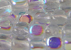  czech alexanderite ab 3mm glass cube bead (pp100) 