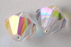  swarovski 5328 crystal ab 6mm bicone bead 