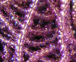  ornela czech glass #11 (11/0) rainbow luster light purple seed bead - sold per gram (pp25g) 