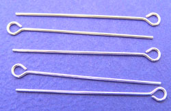  sterling silver 24 gauge (approx 0.5mm thick), 28mm eye pin 