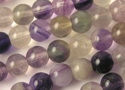  rainbow fluorite, A grade, 12mm polished round bead, priced per bead 