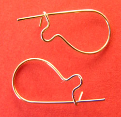  pair(s) gold filled (14/20) 24 gauge, 18mm long x 9mm wide kidney earwire (pp3prs) 